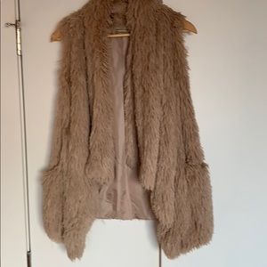 Fuzzy and soft faux fur vest